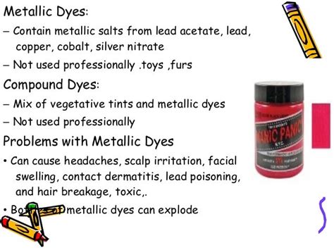 metallic salts hair dye